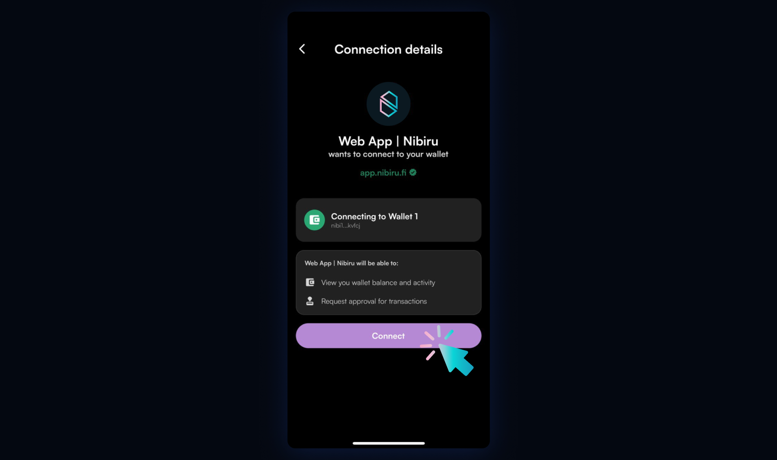 Connect leap wallet